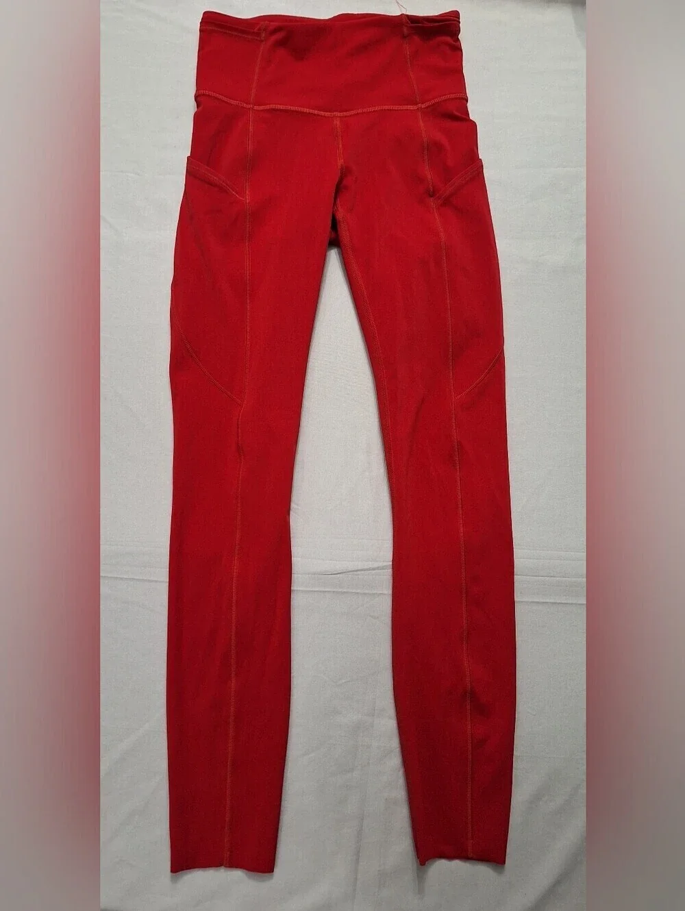 lululemon athletica Red Fast & Free High-Rise Leggings